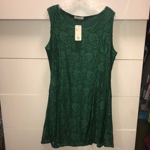 NWT Green Lace Dress